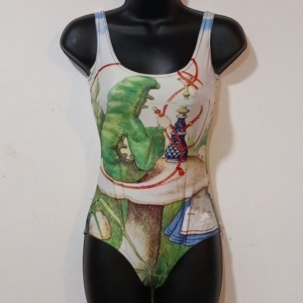 Lotus Leggings Bali Print Bodysuit 1 Piece Womans Sz S Hooka all over print